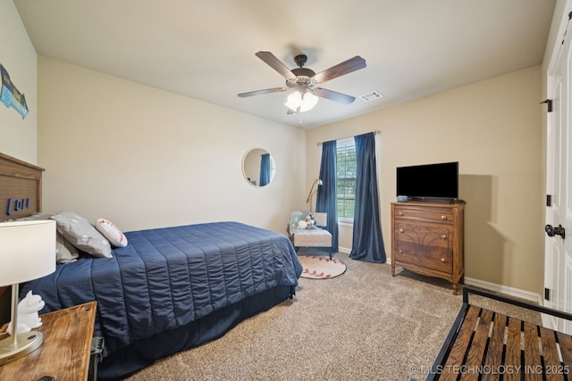 5814 130th W Ave, Sand Springs, OK 74063 - bedroom featuring carpet and a ceiling fan