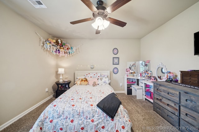 5814 130th W Ave, Sand Springs, OK 74063 - carpeted bedroom featuring baseboards and a ceiling fan