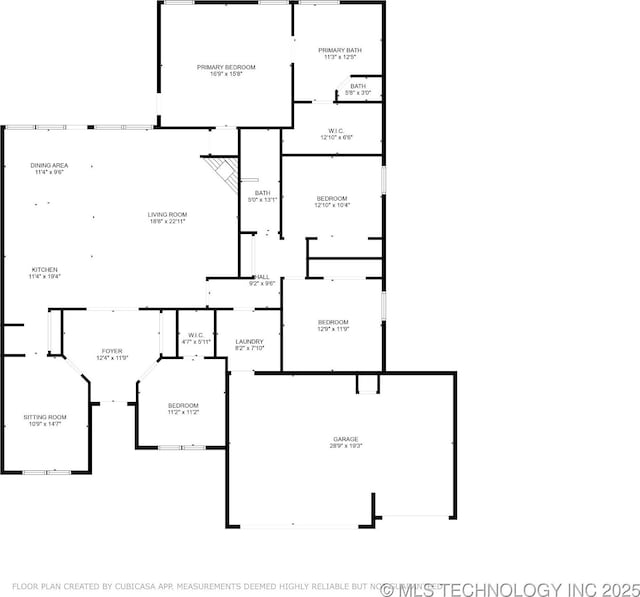5814 130th W Ave, Sand Springs, OK 74063 - view of room layout