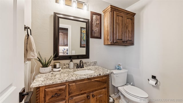14934 S Sequoia St, Glenpool, OK 74033 - half bathroom featuring vanity and toilet