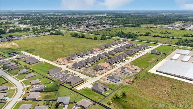 14934 S Sequoia St, Glenpool, OK 74033 - aerial view of property's location with nearby suburban area