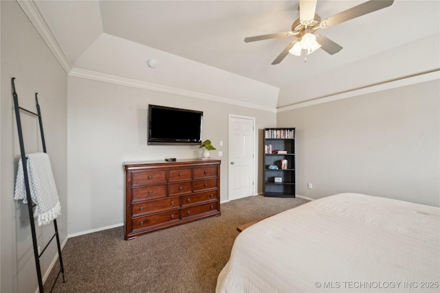 5117 E 92nd St, Tulsa, OK 74137 - carpeted bedroom featuring a ceiling fan, a tray ceiling, and crown molding