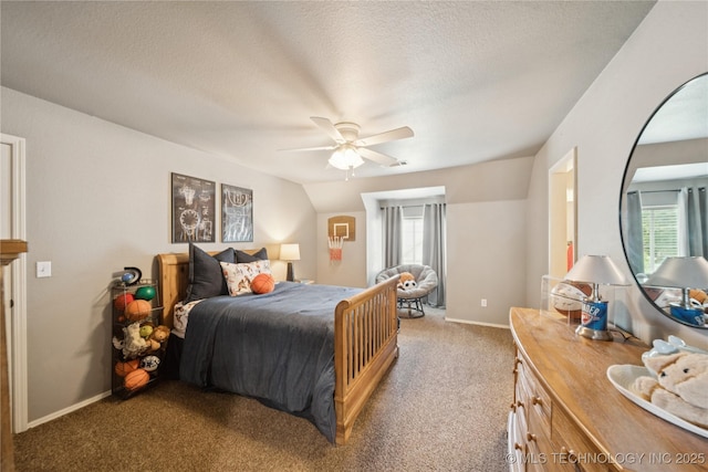 5117 E 92nd St, Tulsa, OK 74137 - carpeted bedroom featuring a ceiling fan and a textured ceiling