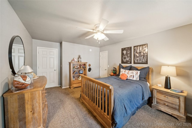 5117 E 92nd St, Tulsa, OK 74137 - carpeted bedroom with ceiling fan and baseboards