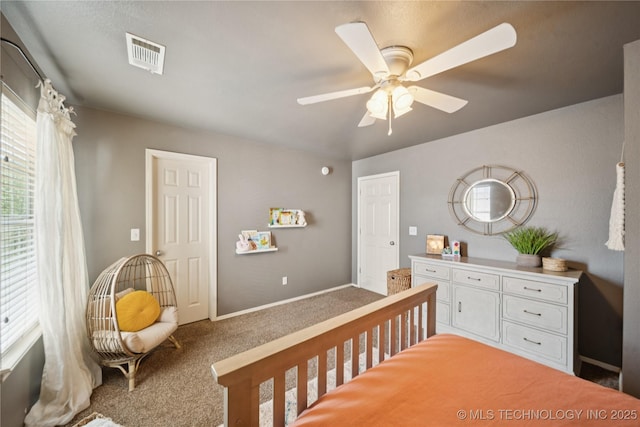 5117 E 92nd St, Tulsa, OK 74137 - carpeted bedroom featuring ceiling fan and baseboards