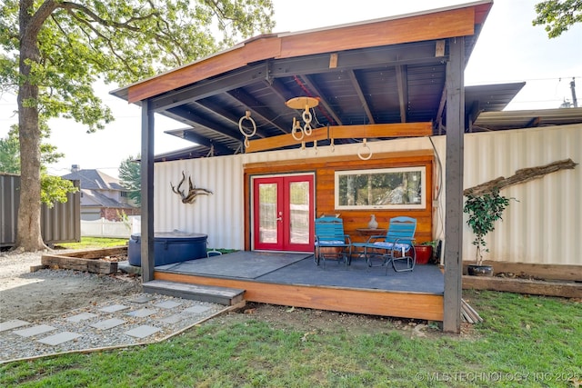 62141 E 313th Rd Unit 3, Grove, OK 74344 - view of outbuilding with french doors