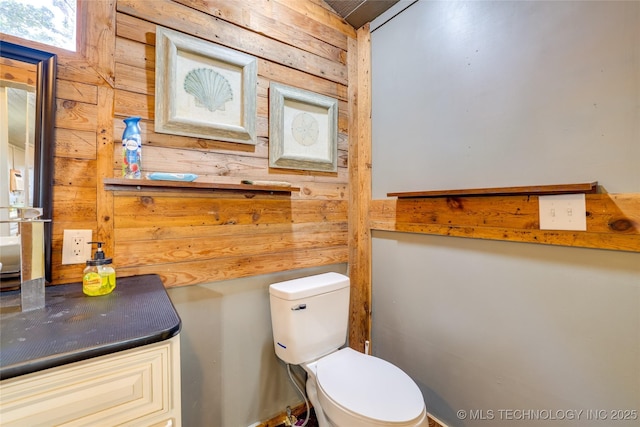 62141 E 313th Rd Unit 3, Grove, OK 74344 - half bathroom with wood walls and toilet
