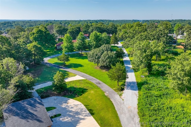 62141 E 313th Rd Unit 3, Grove, OK 74344 - aerial view of a heavily wooded area