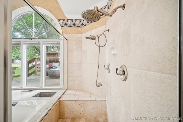 3431 E 96th Pl, Tulsa, OK 74137 - full bathroom featuring tiled shower
