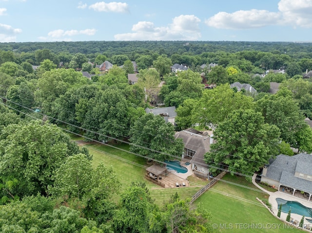 3431 E 96th Pl, Tulsa, OK 74137 - bird's eye view of a pool