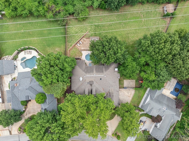 3431 E 96th Pl, Tulsa, OK 74137 - aerial view of a pool area