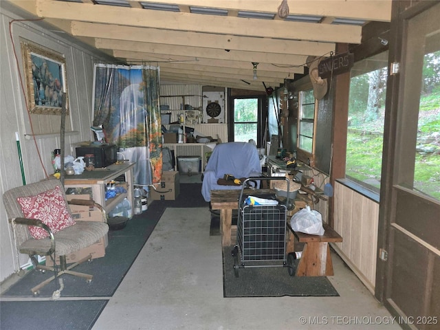 92133 S 4676th Rd, Bunch, OK 74931 - sunroom featuring concrete flooring