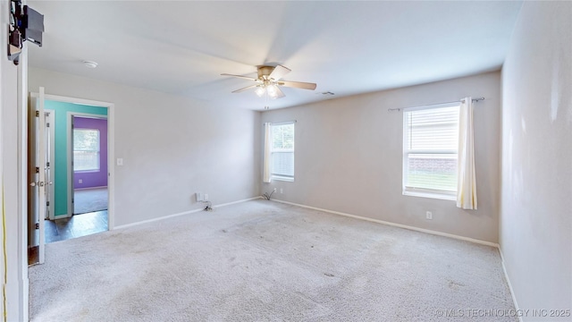 15081 S 276th E Ave, Broken Arrow, OK 74429 - carpeted spare room featuring ceiling fan and a smoke detector