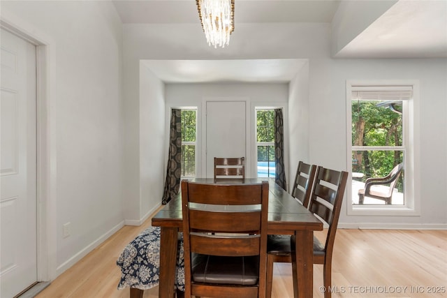 29012 E 63rd St, Broken Arrow, OK 74014 - dining space featuring light wood finished floors and a chandelier
