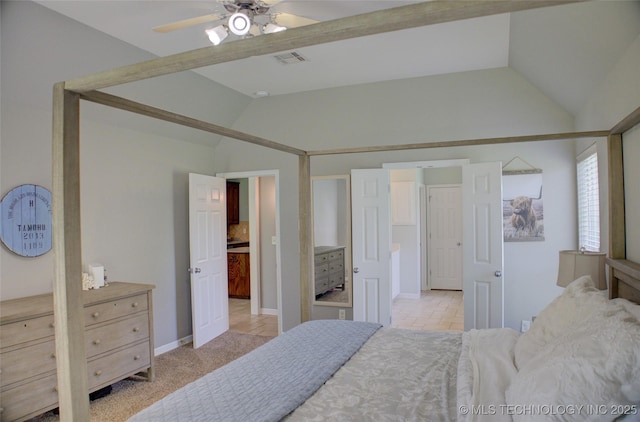 14230 S Urbana Ave, Bixby, OK 74008 - bedroom featuring vaulted ceiling and baseboards