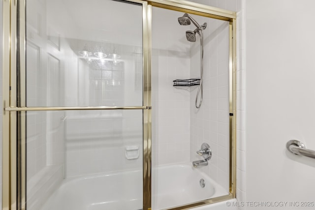8316 E 81st Pl, Tulsa, OK 74133 - full bathroom featuring shower / bath combination with glass door