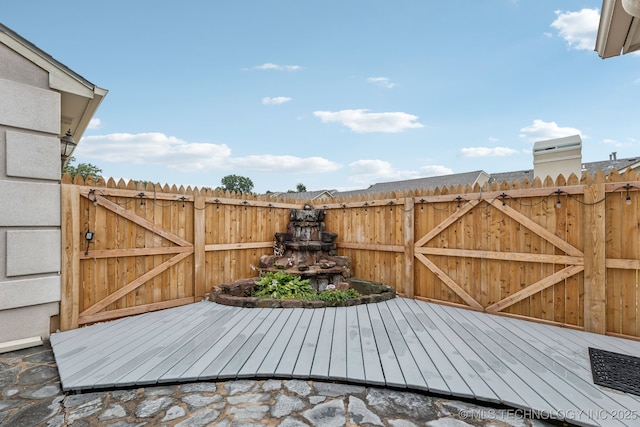 8316 E 81st Pl, Tulsa, OK 74133 - wooden terrace with a gate