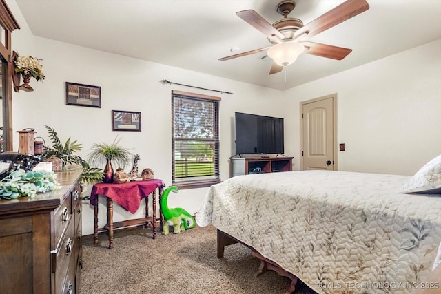 4152 W Oak St, Skiatook, OK 74070 - carpeted bedroom featuring ceiling fan