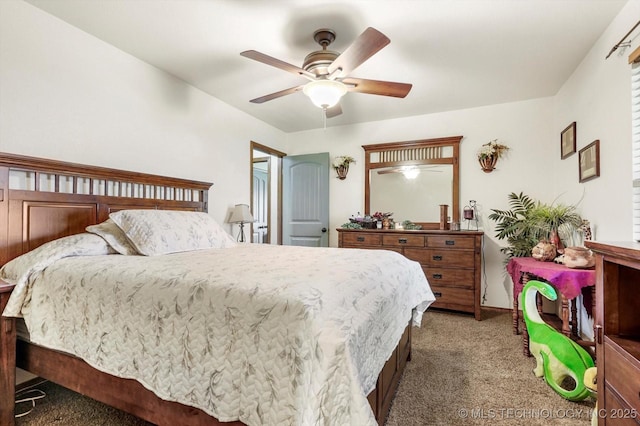 4152 W Oak St, Skiatook, OK 74070 - carpeted bedroom with a ceiling fan