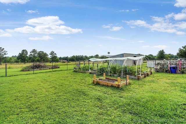 4152 W Oak St, Skiatook, OK 74070 - view of yard featuring a vegetable garden