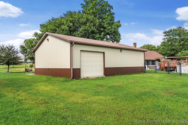 4152 W Oak St, Skiatook, OK 74070 - view of detached garage