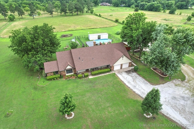 4152 W Oak St, Skiatook, OK 74070 - overview of rural landscape featuring a tree filled landscape