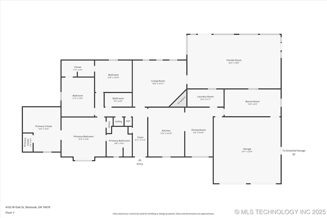 4152 W Oak St, Skiatook, OK 74070 - view of room layout