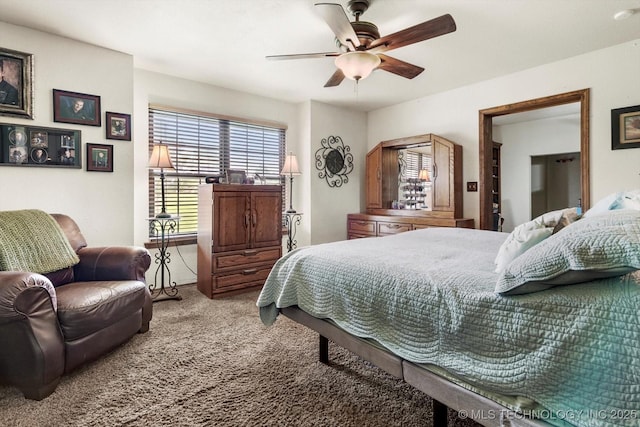 4152 W Oak St, Skiatook, OK 74070 - bedroom featuring carpet and ceiling fan