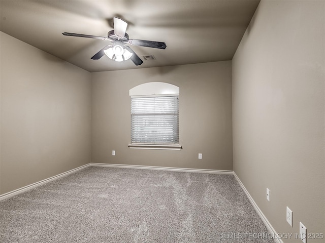 4667 E 144th Pl S, Bixby, OK 74008 - carpeted empty room featuring a ceiling fan and baseboards