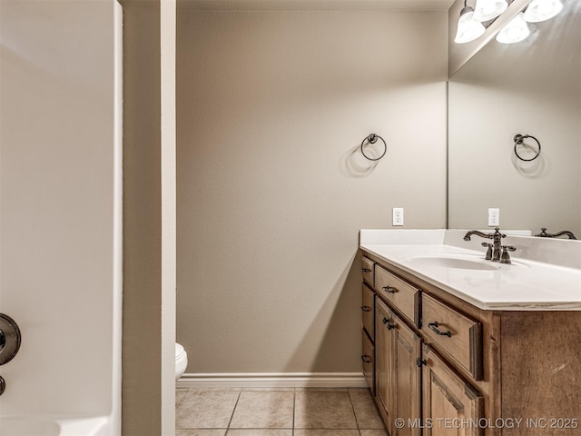 4667 E 144th Pl S, Bixby, OK 74008 - full bathroom featuring vanity and tile patterned floors