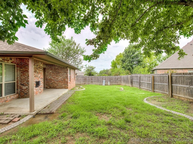 4667 E 144th Pl S, Bixby, OK 74008 - fenced backyard with a patio