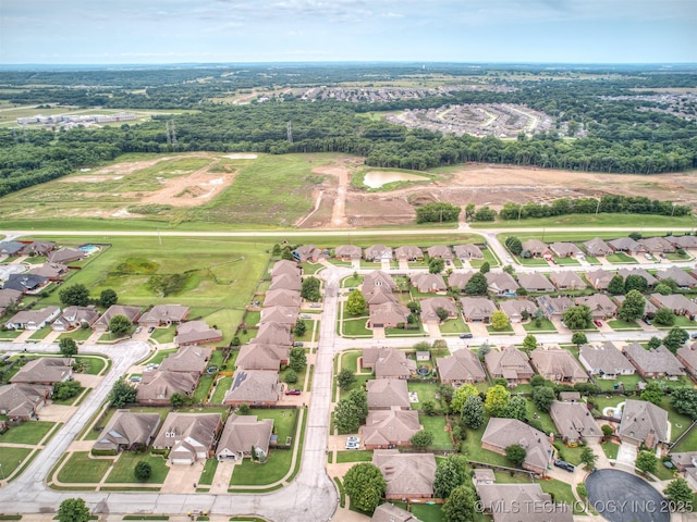 4667 E 144th Pl S, Bixby, OK 74008 - aerial overview of property's location featuring nearby suburban area