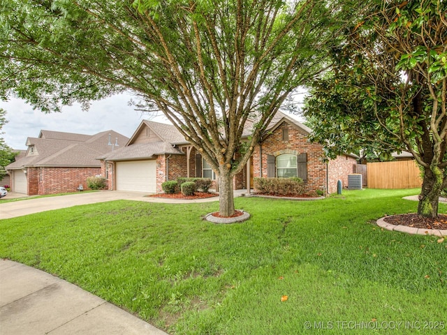 4667 E 144th Pl S, Bixby, OK 74008 - view of front of house featuring driveway, an attached garage, and brick siding