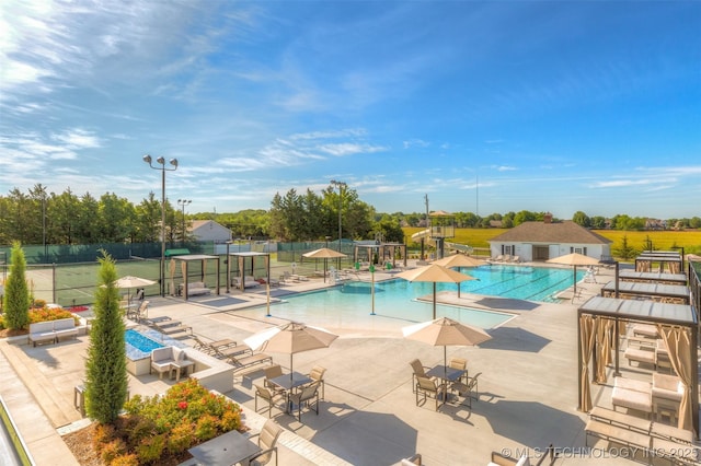 1416 N 71st St, Broken Arrow, OK 74014 - community pool featuring a patio area