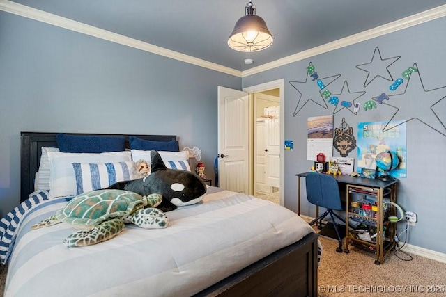 2015 W 109th St, Jenks, OK 74037 - bedroom with crown molding and carpet floors