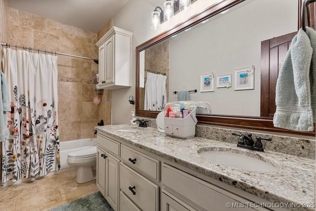 2015 W 109th St, Jenks, OK 74037 - bathroom with double vanity and shower / tub combo