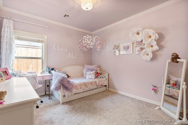 2015 W 109th St, Jenks, OK 74037 - carpeted bedroom with crown molding and baseboards