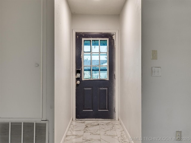 314 N Tallchief St, Skiatook, OK 74070 - entryway with light marble finish floors and baseboards