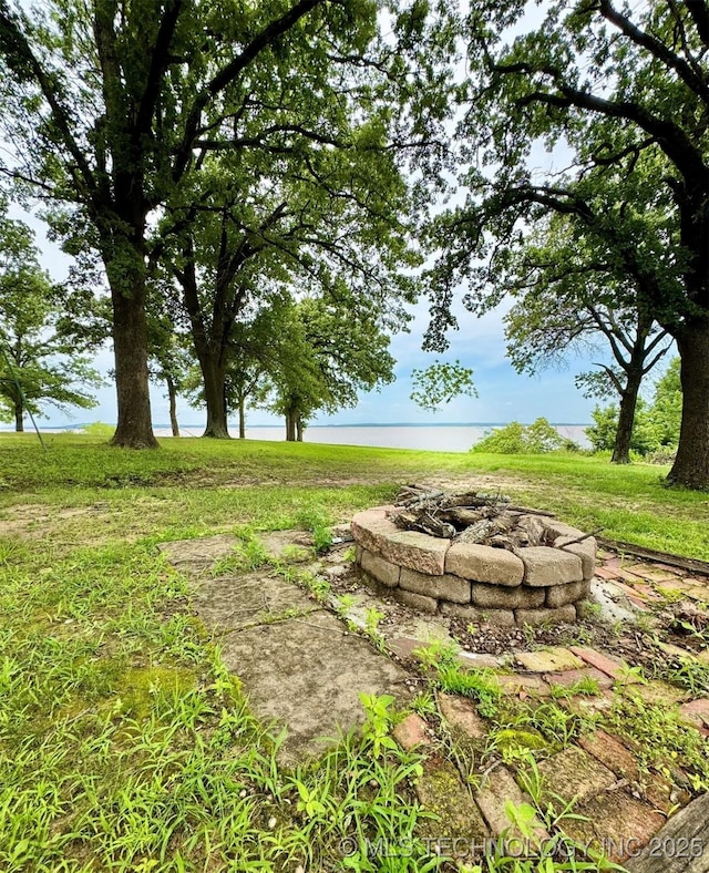 115842 S 4196, Checotah, OK 74426 - view of yard featuring a fire pit