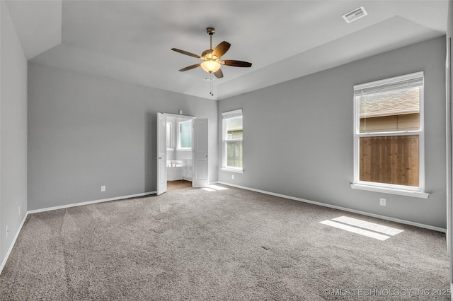 2012 W Huntsville Pl, Broken Arrow, OK 74011 - unfurnished bedroom with carpet flooring and a ceiling fan