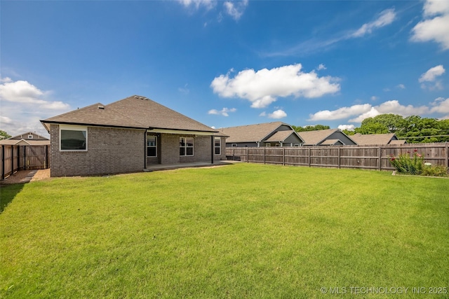 2012 W Huntsville Pl, Broken Arrow, OK 74011 - fenced backyard with a patio area
