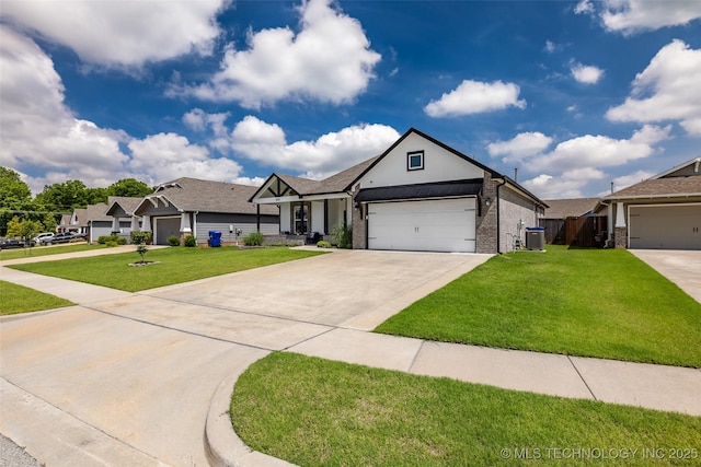 2012 W Huntsville Pl, Broken Arrow, OK 74011 - view of front facade with driveway, brick siding, and an attached garage