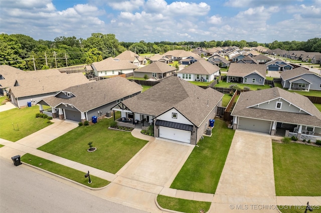 2012 W Huntsville Pl, Broken Arrow, OK 74011 - aerial perspective of suburban area