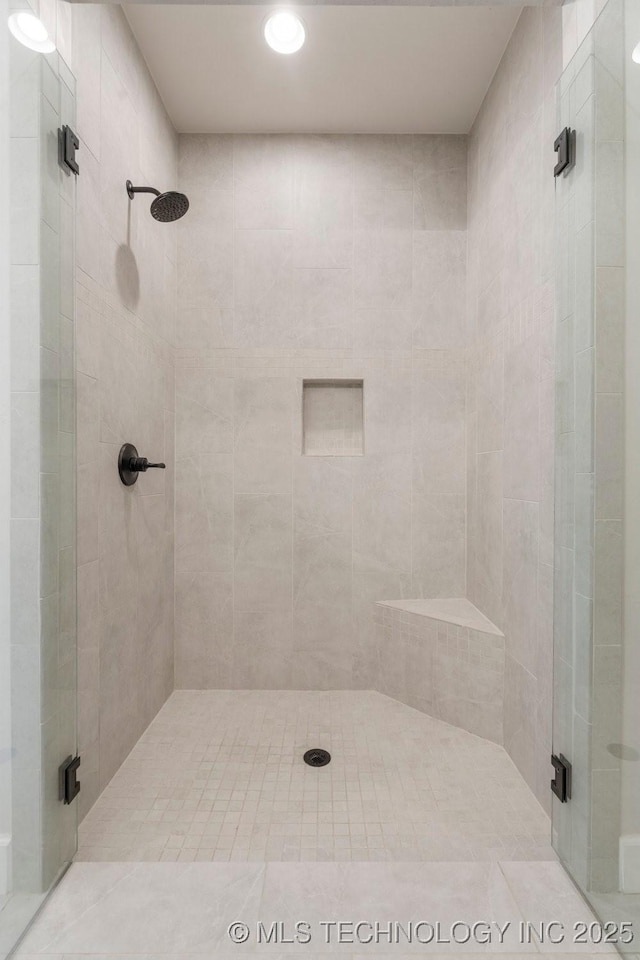 5918 E 126th Pl S, Bixby, OK 74008 - full bath featuring a stall shower and recessed lighting