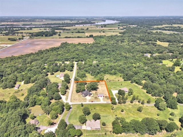 14772 S 212th E Ave, Coweta, OK 74429 - aerial view of property and surrounding area with property boundaries highlighted