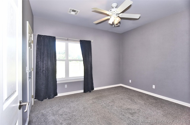 14772 S 212th E Ave, Coweta, OK 74429 - carpeted spare room featuring a ceiling fan and baseboards