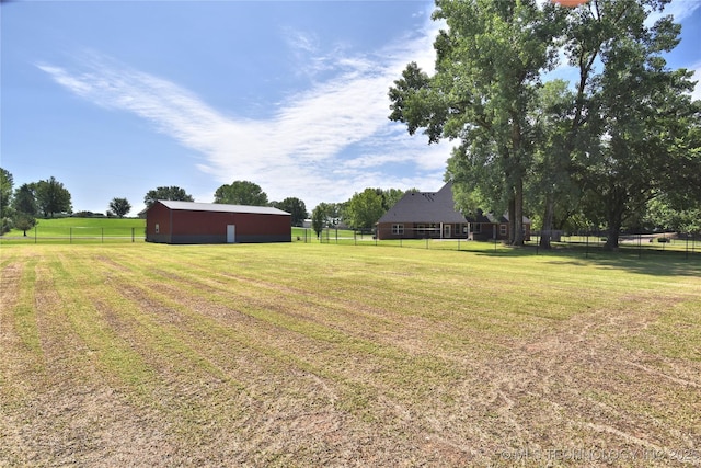 14772 S 212th E Ave, Coweta, OK 74429 - view of yard with a pole building and an outbuilding