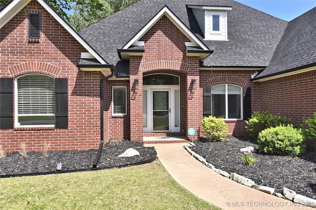 14772 S 212th E Ave, Coweta, OK 74429 - view of front facade with brick siding and a shingled roof