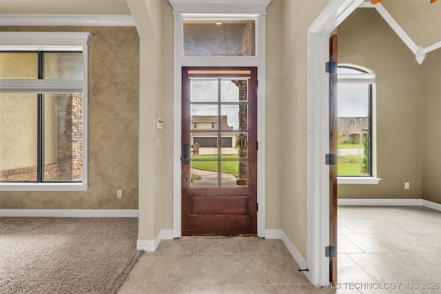 14651 S Gary Ave, Bixby, OK 74008 - entrance foyer with arched walkways and light tile patterned flooring
