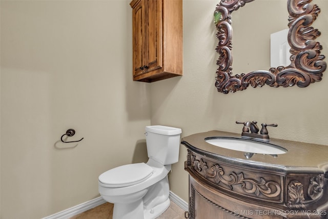 14651 S Gary Ave, Bixby, OK 74008 - bathroom with vanity and tile patterned flooring